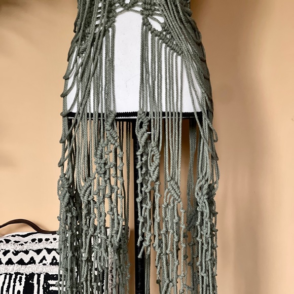 Handmade Macramé Mini Dress Festival Coachella - Picture 9 of 17